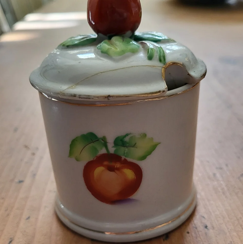 Antique Fruit Plates & Jam Jar